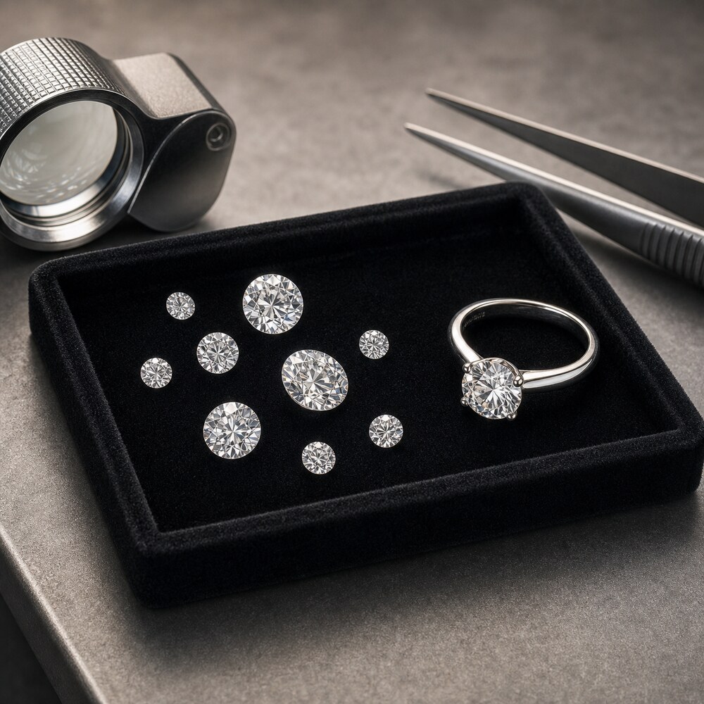 Diamants naturels rachetés à Paris